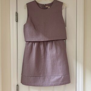 Sleeveless Textured Dress in Lavender